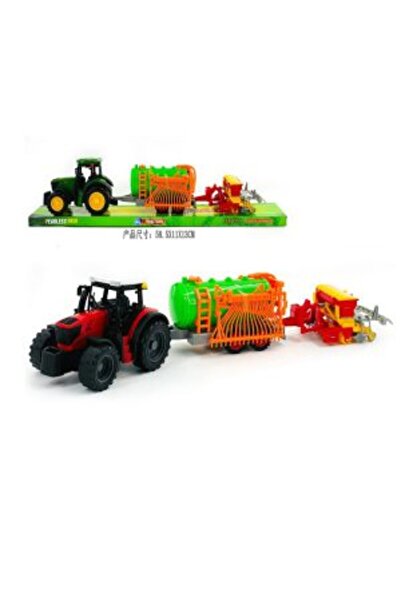 PlayFun Tractor cu 2 Remorci cisternă și semănătoare 6511110054967