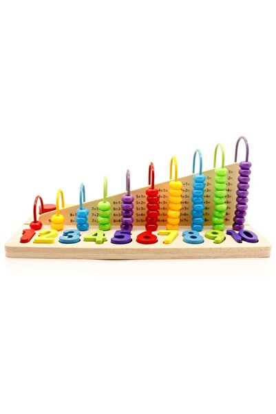 Ecotoys Abac educativ, blocuri numerice