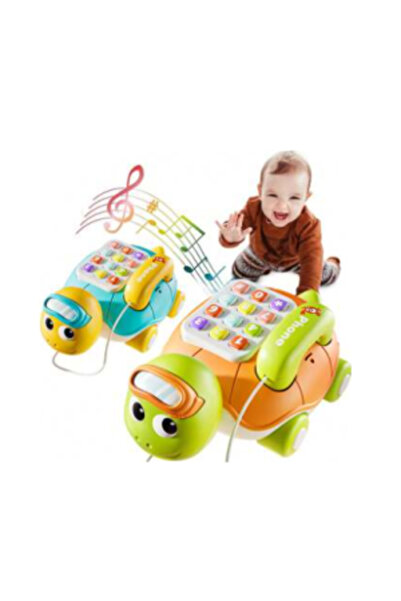 PlayFun Διαδραστικό Τηλέφωνο Χελώνα  "Ευτυχισμένη Ανάπτυξη " με Μουσική και Φ...