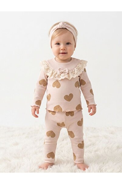 Hülya's MIND Baby Girl 3-Piece Set with Heart Bandana