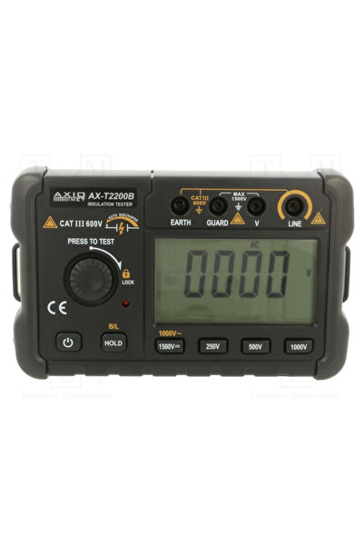 Axiomet Tester AX-T2200B, CAT III 600V, Ideal pentru instalatori și electricieni