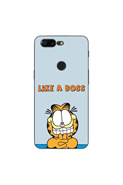 OEM Husa compatibila cu OnePlus 5T Silicon Gel Tpu Model Garfield Like A Boss