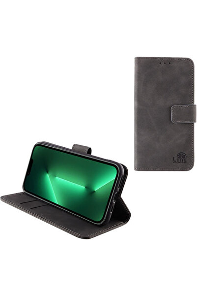 Lime&co Lime Essential Magnet Book Συνθετικό Δέρμα Γκρι (iPhone 13 Pro) Κωδικ...