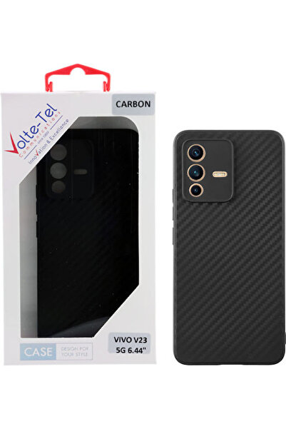 Other Volte-Tel Carbon Πίσω Κάλυμμα Σιλικόνης Μαύρο (Vivo V23 5G) Κωδικός: 83...