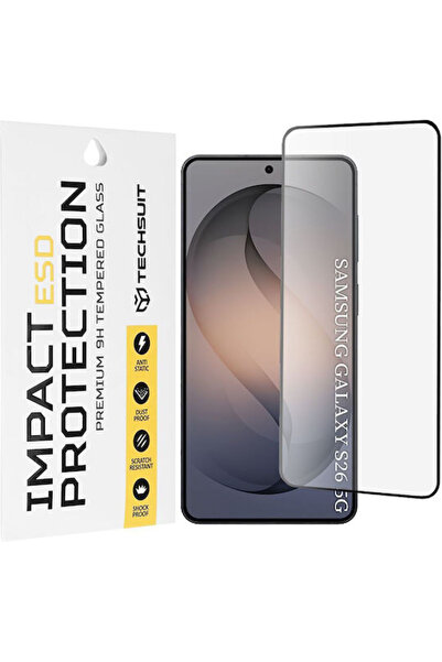 Techsuit Πίσω Κάλυμμα από Σκληρυμένο Γυαλί Μαύρο (Galaxy S26)