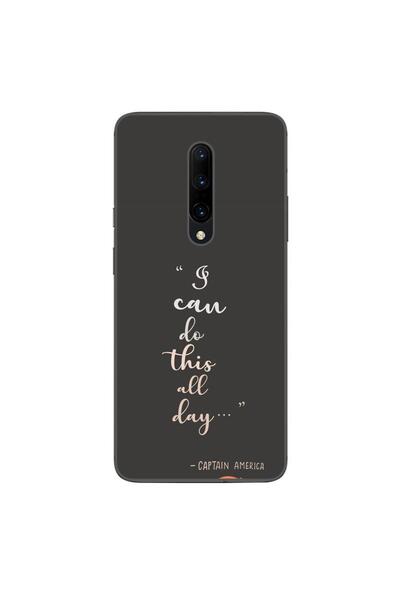 OEM Husa compatibila cu OnePlus 7 Pro Silicon Gel Tpu Model Mesaj I Can Do Th...