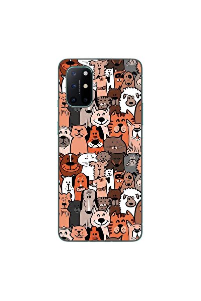 OEM Husa compatibila cu OnePlus 8T Silicon Gel Tpu Model Caini si Pisici Pattern