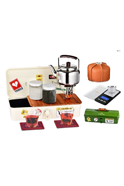 CAMPING FAMILY Premium Tea Box for Camping and Hiking for Brewing Kuru and Tea