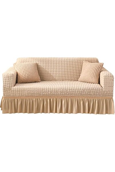 Arabest Stretch Sofa Cover with Ruffled Skirt,Furniture Protector,Soft,Easy,3...