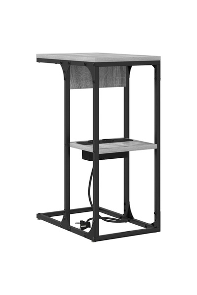 vidaxl Dulap de noapte Gri Sonoma 41,5 x 26 x 60,5 cm Lemn compozit