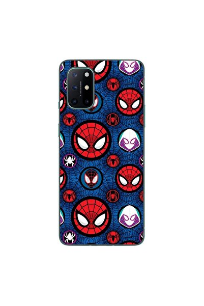 OEM Θήκη συμβατή με OnePlus 8T από σιλικόνη gel TPU με σχέδιο προσώπου Spiderman