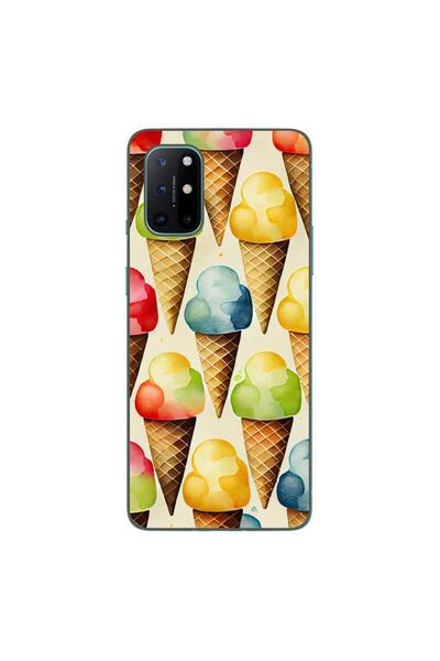 OEM Калъф, съвместим с OnePlus 8T, силиконов гел TPU модел с десен на сладолед