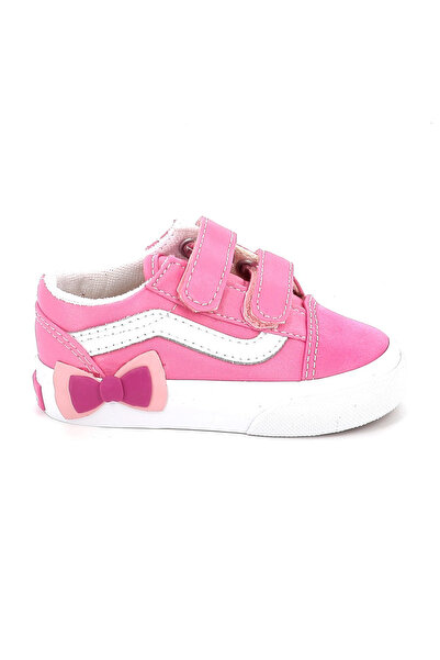 Vans Παιδικό Χαμηλό Casual για Κορίτσι Old Skool V Bow Χρώματος Ροζ VN000E9WFRQ1