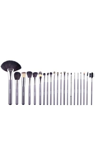 Megaga Makeup brush Top Bottom Set , Megaga, with black case, 21 pcs