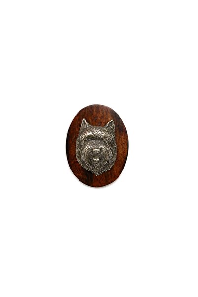 Art - Dog Cairn Terrier II - Broșă pentru concurs canin, agrafă pentru număru...