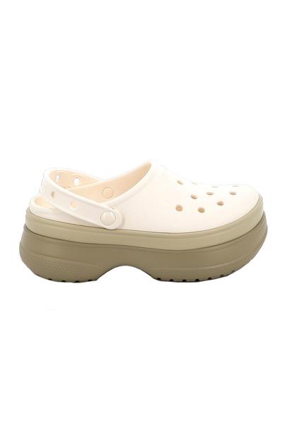 Crocs Σαμπό Classic Stacked Clog Χρώματος Μπεζ 211355-0WV
