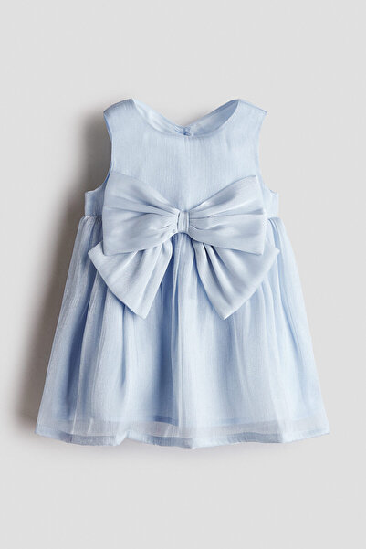 H&M Fiyonk Detaylı Organza Elbise