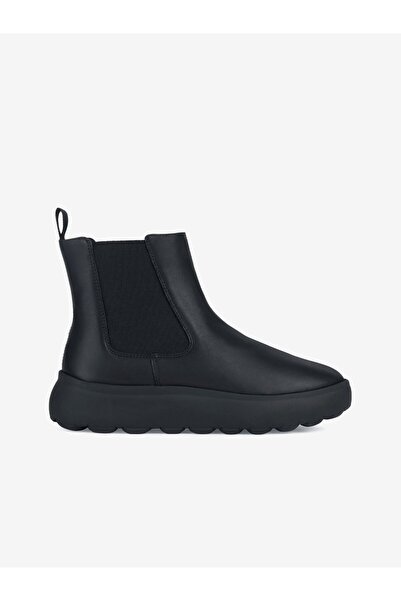 Geox Botine negre de damă din piele Spherica