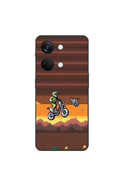 OEM Husa compatibila cu OnePlus Nord 3 Silicon Gel Tpu Model Pixel Art Motorc...