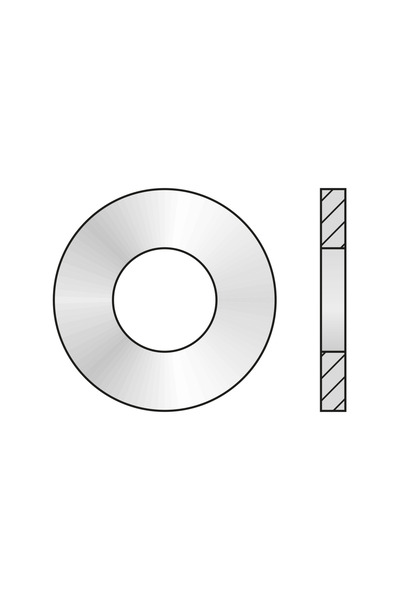 Rocast Set 500 x Saiba Plata Forma A DIN 125 Otel Zincat-13 0125A13S