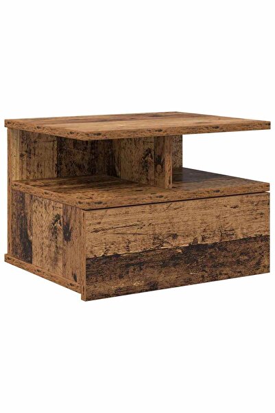 vidaxl Noptieră Suspendată Lemn vechi 40 x 31 x 28 cm Lemn compozit
