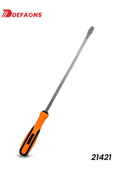 DEFAONS Flat Head Screwdriver 21421 Magnetic Tip Alloy Steel Soft Grip Hand T...