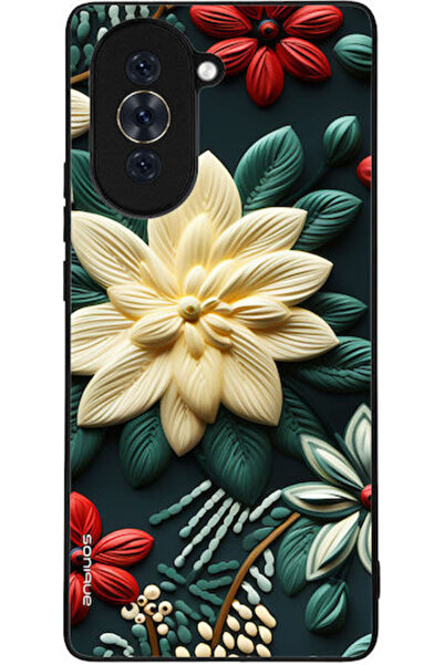 Other Θήκη Sonique Σειράς 3D Λουλουδιών για Huawei Nova 10 Πράσινο