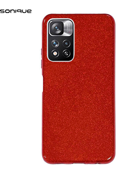 Other Sonique Γυαλιστερή Πίσω Θήκη Σιλικόνης Κόκκινη (Redmi Note 11 Pro+ 5G)