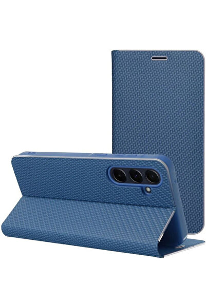 OEM Μεταλλική Μπλε Θήκη Βιβλίου για Galaxy S25 FE