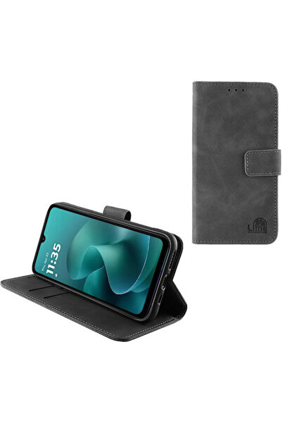 Lime&co Lime Essential Magnet Book Συνθετικό Δέρμα Γκρι (Motorola Moto G06, M...