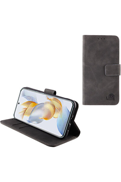 Lime&co Lime Essential Magnet Book Συνθετικό Δέρμα Γκρι (Honor 90) Κωδικός: 8...
