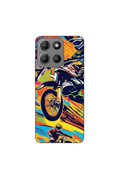 OEM Husa compatibila cu Motorola Moto G15 Silicon Gel Tpu Model Motocross Pop...