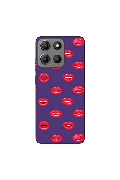 OEM Husa compatibila cu Motorola Moto G15 Silicon Gel Tpu Model Buze Pattern