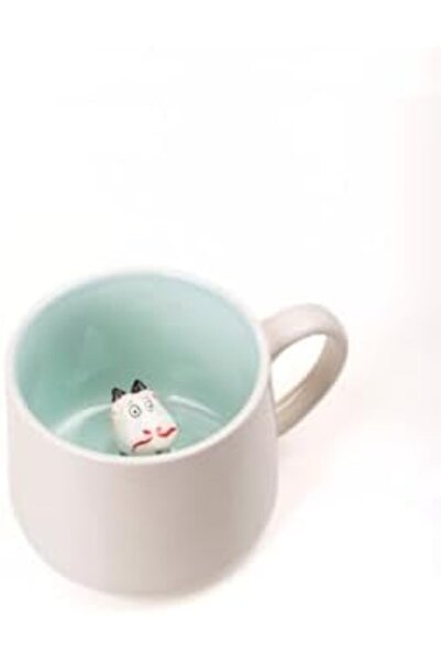 Yıldızan Nzr Beautestore 3D Porcelain Mug – 350 ml Stylish and Fun Surprise M...