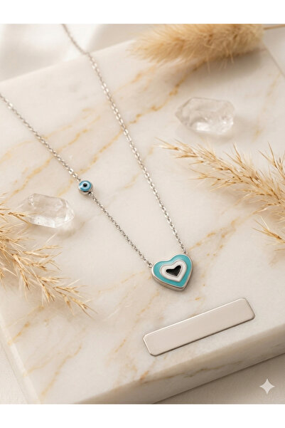 Bozhi Necklace Steel Silver Luminous Style