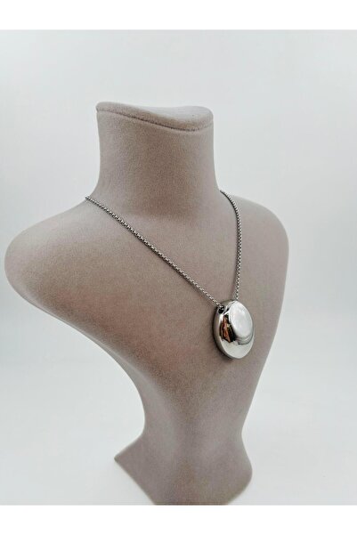 Bozhi Necklace Steel Silver Minimal Elegance