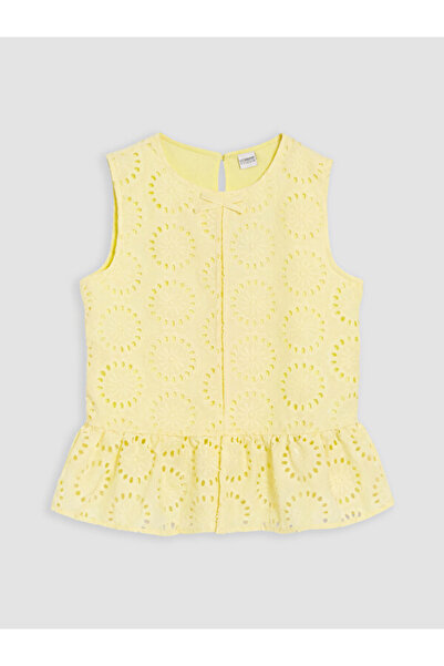 LC Waikiki Rmz Gi̇yi̇m Farkiyla Zero Roba Collar Ruffle Girls' Blouse