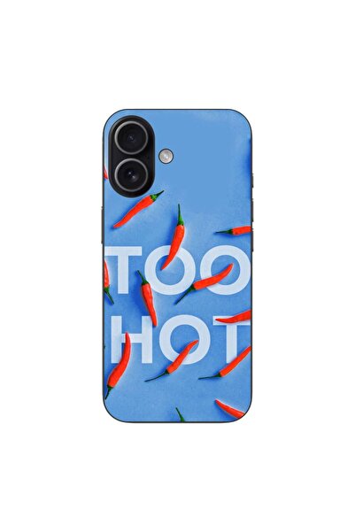 OEM Husa compatibila cu Apple iPhone 17 Silicon Gel Tpu Model Mesaj Too Hot