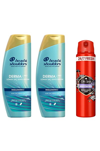 Old Spice Deodorant Spray Night Panther 150 ml +Derma x pro Nemlendirici Şamp...