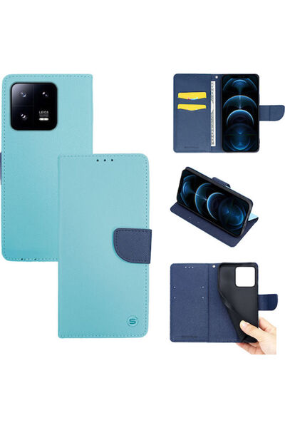 Other Sonique Book Συνθετικό Δέρμα Ανοιχτό Μπλε (Xiaomi 13 Pro)