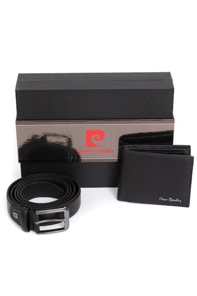 Pierre Cardin Set curea si portofel barbati GBS811 - cu Protectie RFID - 135 cm