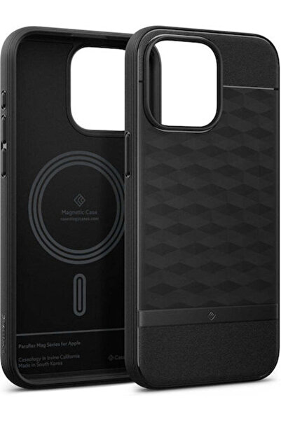 caseology Parallax Mag Back Cover Plastic 2mm Matte Black (iPhone 15 Pro Max)...