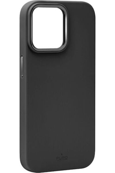 Puro Icon Mag Πίσω Θήκη Σιλικόνης Μαύρη (iPhone 15 Pro) Κωδικός: PUIPC15P61IC...