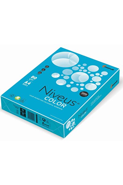 NIVEUS Hârtie copiator A4 Albastru Acvatic Intens 80g 500 coli/Top AB48