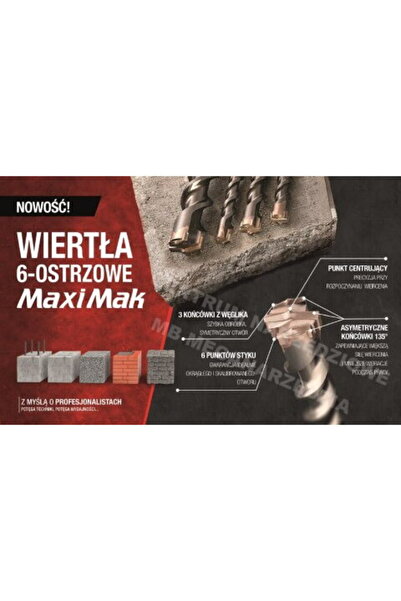 Makita Set mandrina de burghiu SDS Max 6buc 16x400x540mm