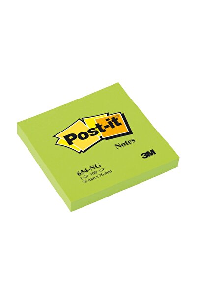 Post-it Самозалепващи листчета 76 x 76 мм 100 листа неонови Post-it, 100% PEF...
