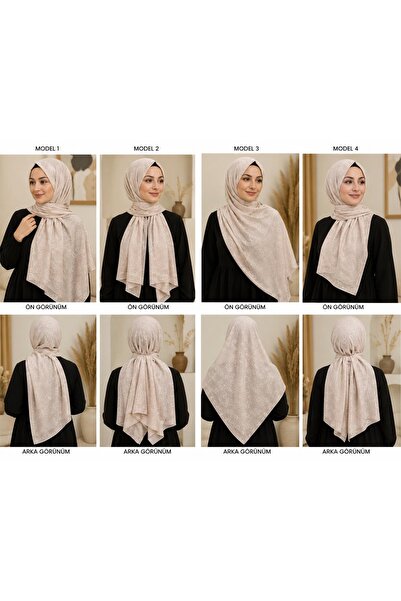 POLO CRAFT Premium Jakarlı krem şal