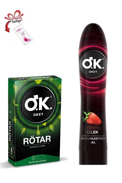 Okey Geciktiricili Zaman Uzatan 5'li Prezervatif-Çilek Hazzı Kayganlaştırıcı ...