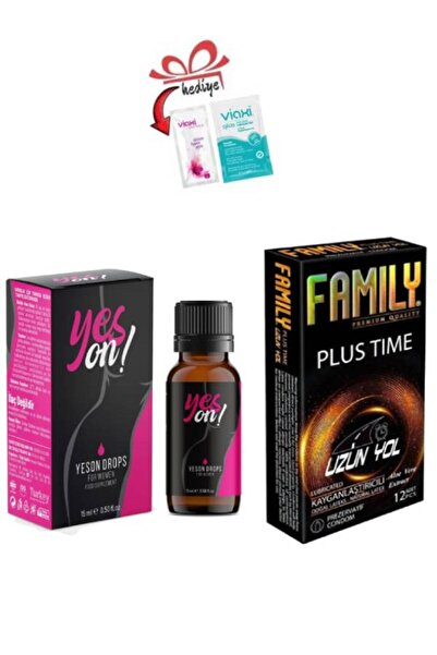 Viaxi Kadınlara Yeson 15ml-Uzun Yol Premium Kayganlaştırıcılı Prezervatif 12'...