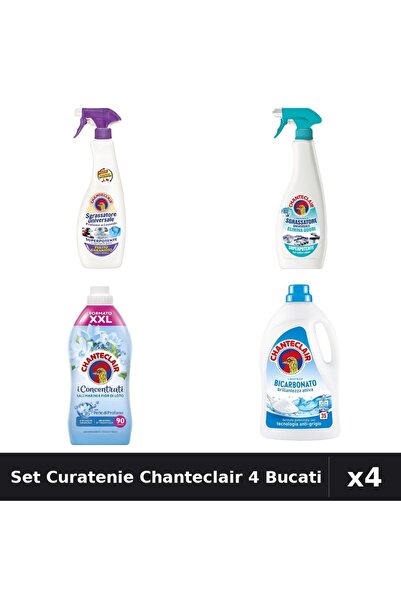 Chanteclair Set 4 Degresant și Detergent - Lavanda, Anti-Miros, Balsam 1800ml...